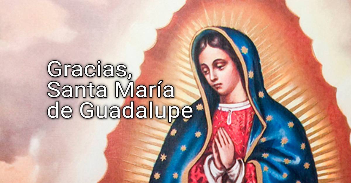 Gracias, Santa María de Guadalupe
