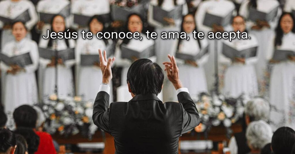te conoce, te ama, te acepta.