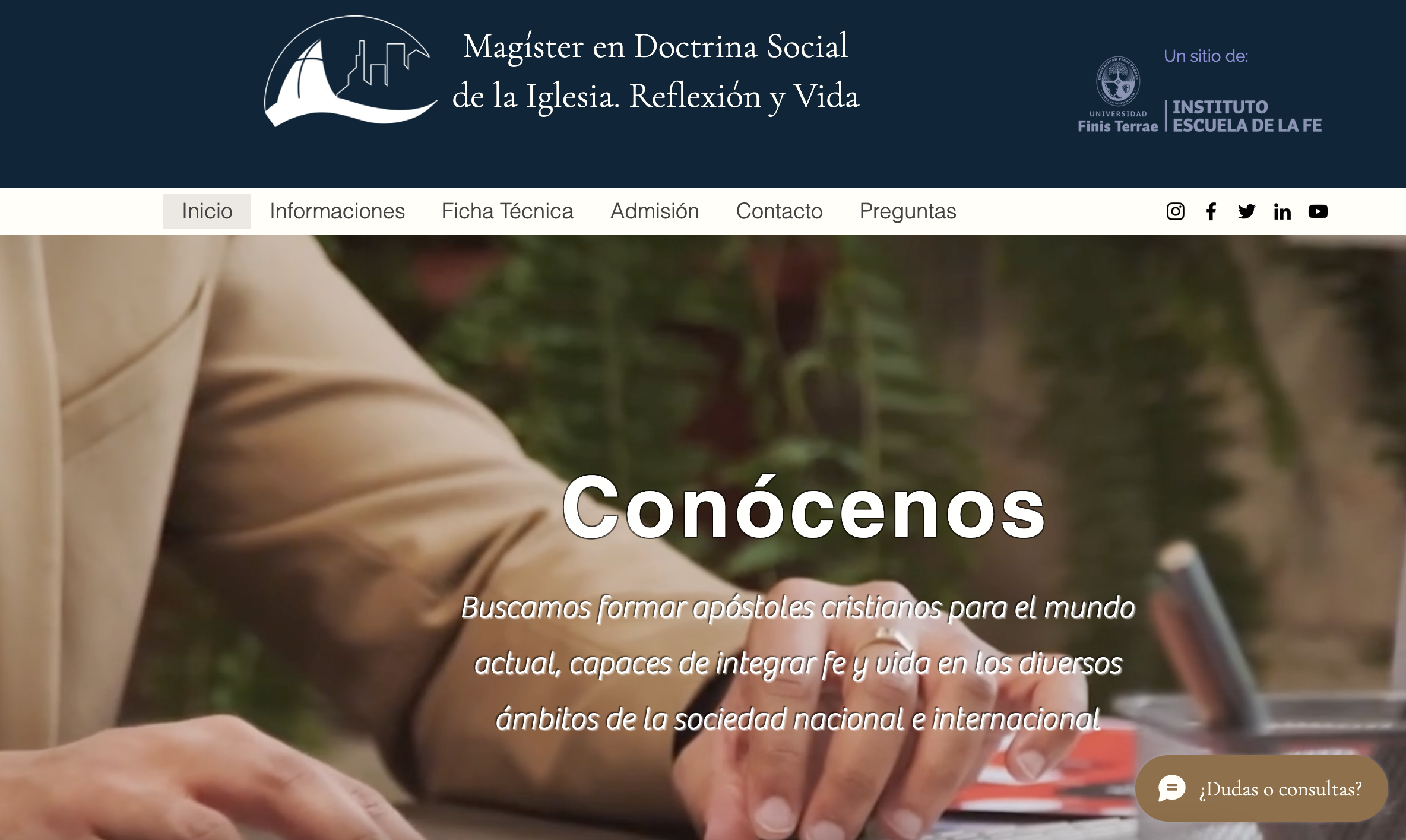 Emilio Martínez comenta sobre el Master en Doctrina Social de la Iglesia